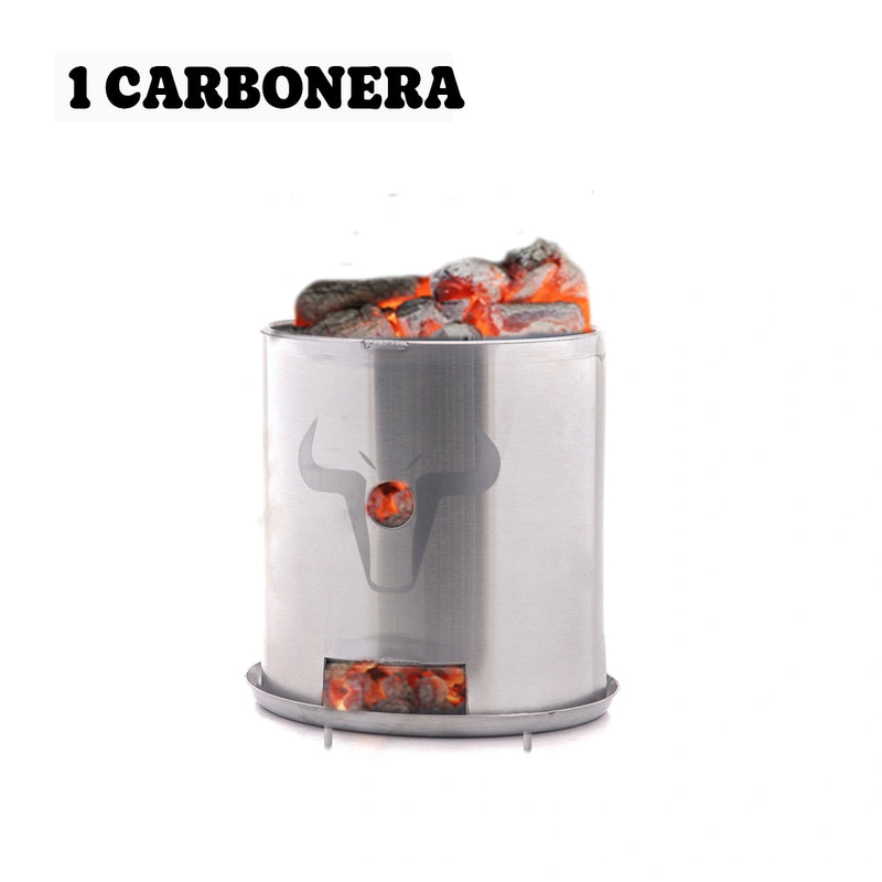 Asador Premium 17 Piezas Acero Inoxidable -  Barril Gourmet  [¡Gana 1 Spray Desengrasante de Regalo!]