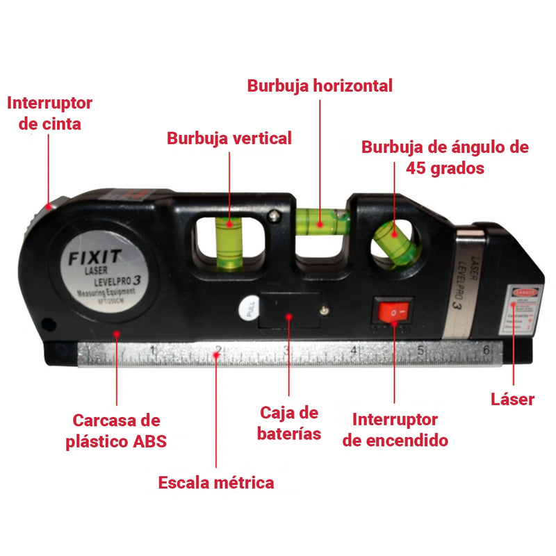 Laser Digital 4 en 1 Draicon - [Con 45% de Descuento]