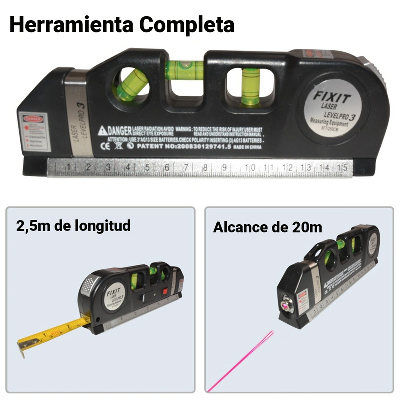 Metro Laser Digital 4 en 1 Potente Draicon - [Con 45% de Descuento]