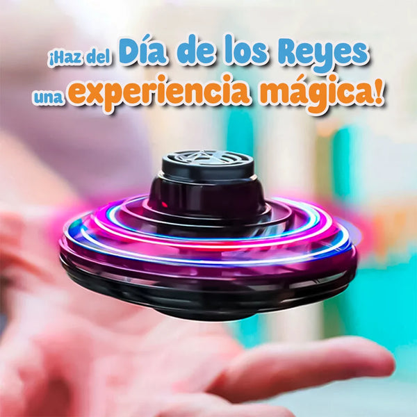 Juguete Recargable Mini OVNI Volador con Luces y Diseño Seguro [Recomendado para 5+ años]