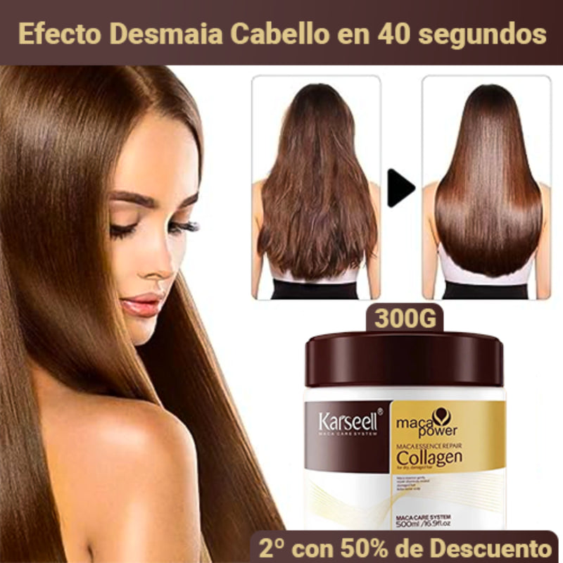 Máscara Karseell Colágeno Desmaia Cabello 300g  [Hidratación, Controla el Frizz, Alinea y Alisa]