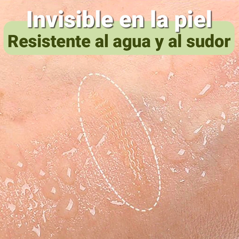 Adhesivos dermatológicos invisibles para papada caída - Levanta Mirada [240 Unidades + Aplicador de Regalo]