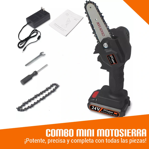 Mini motosierra podadora eléctrica 24W - MiniCortaMax [Incluye batería]