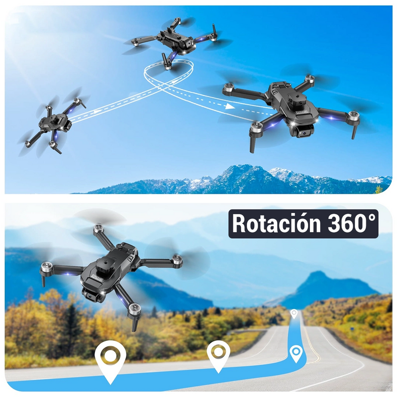 Vision Drón E88S - Drone Professional Dual Cámara  8K de Píxel