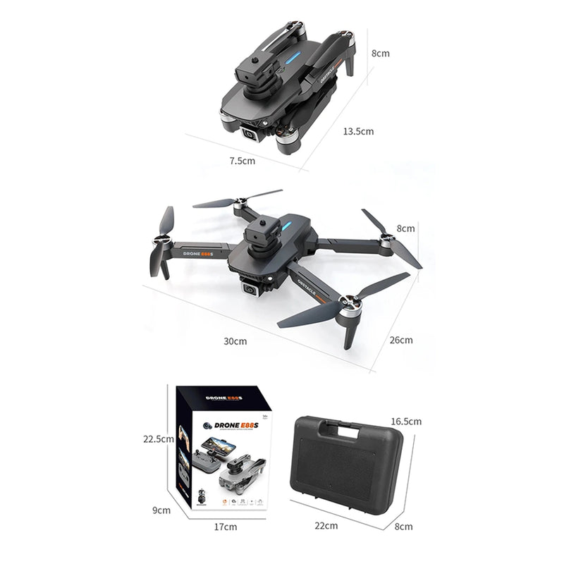 Vision Drón E88S - Drone Professional Dual Cámara  8K de Píxel