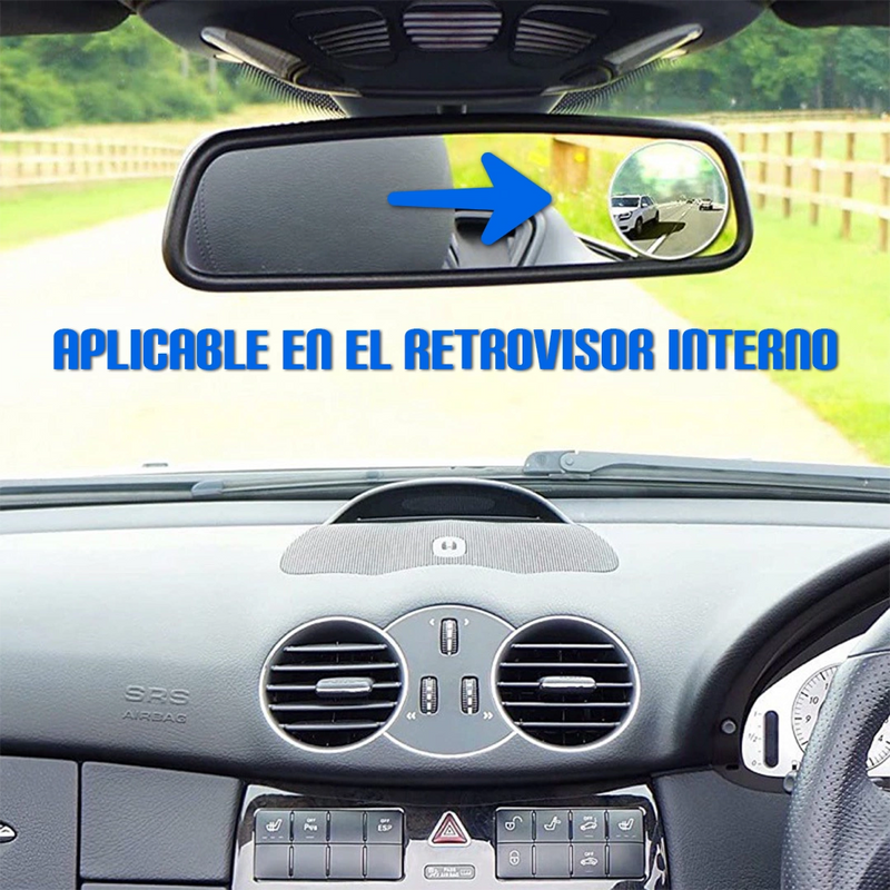 Espejos Para Retrovisor Automotriz Con Rotación 360º - ProVisión [2 unidades]