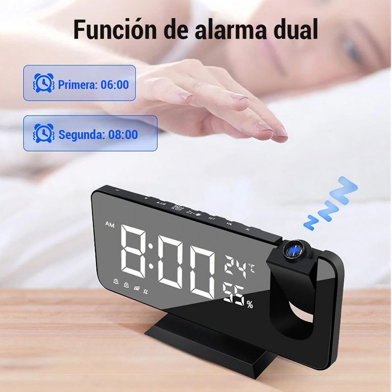 Reloj Proyector y Multifuncional Digital - ProyecTime