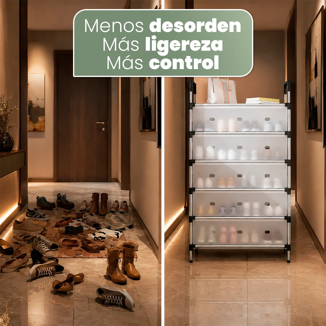 SmartOrganizer: Organizador de Zapatos 6 Estantes