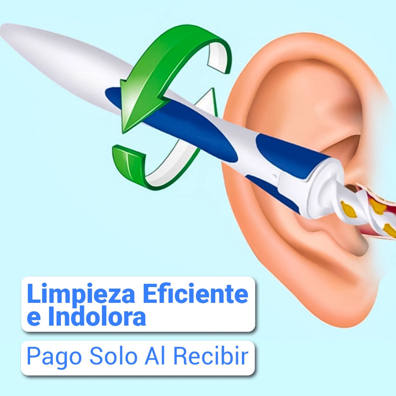 Limpiador de Oidos en Silicona - Smart Swab +16 Espirales de Repuesto [50% de Descuento]