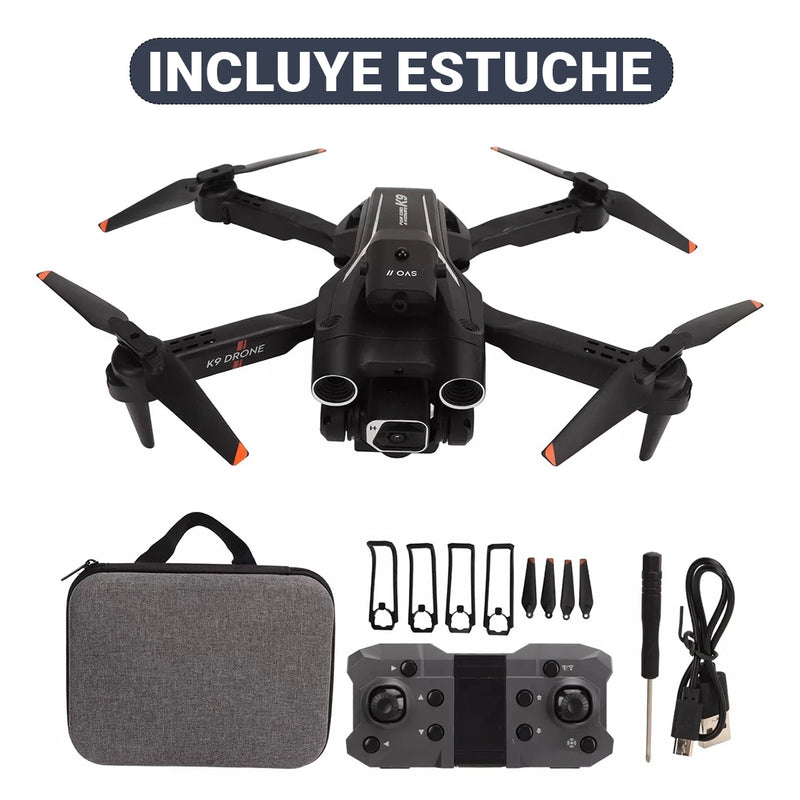 VisioDrón K9 - Drone Profesional 4K Completo [Estuche Incluido]