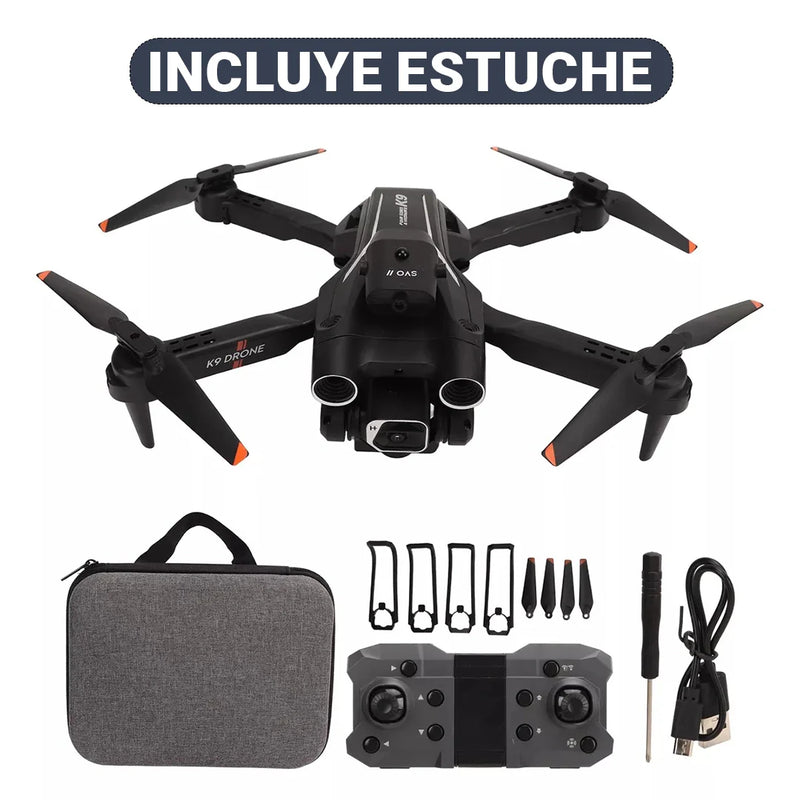 VisioDrón K9 - Drone Profesional 4K de Primera Calidad [Estuche Incluido]