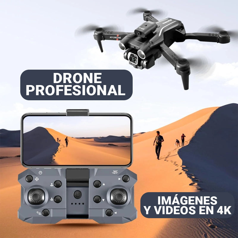 VisioDrón K9 - Drone Profesional 4K de Primera Calidad [Estuche Incluido]