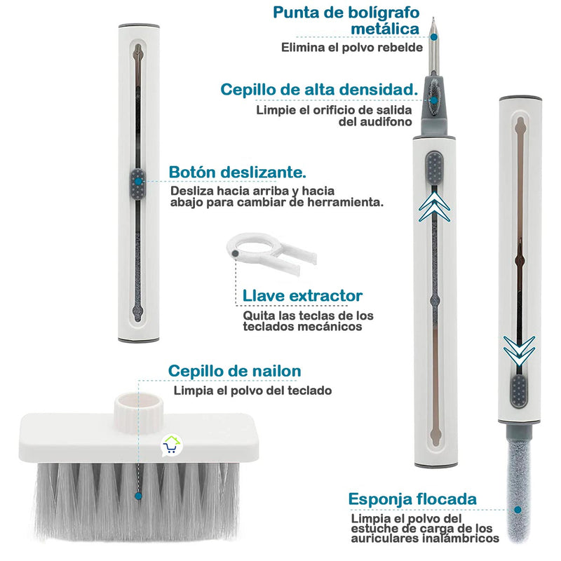 Kit De Limpieza 5 En 1 Multifunción Audífonos Teclado Herramienta Q5S